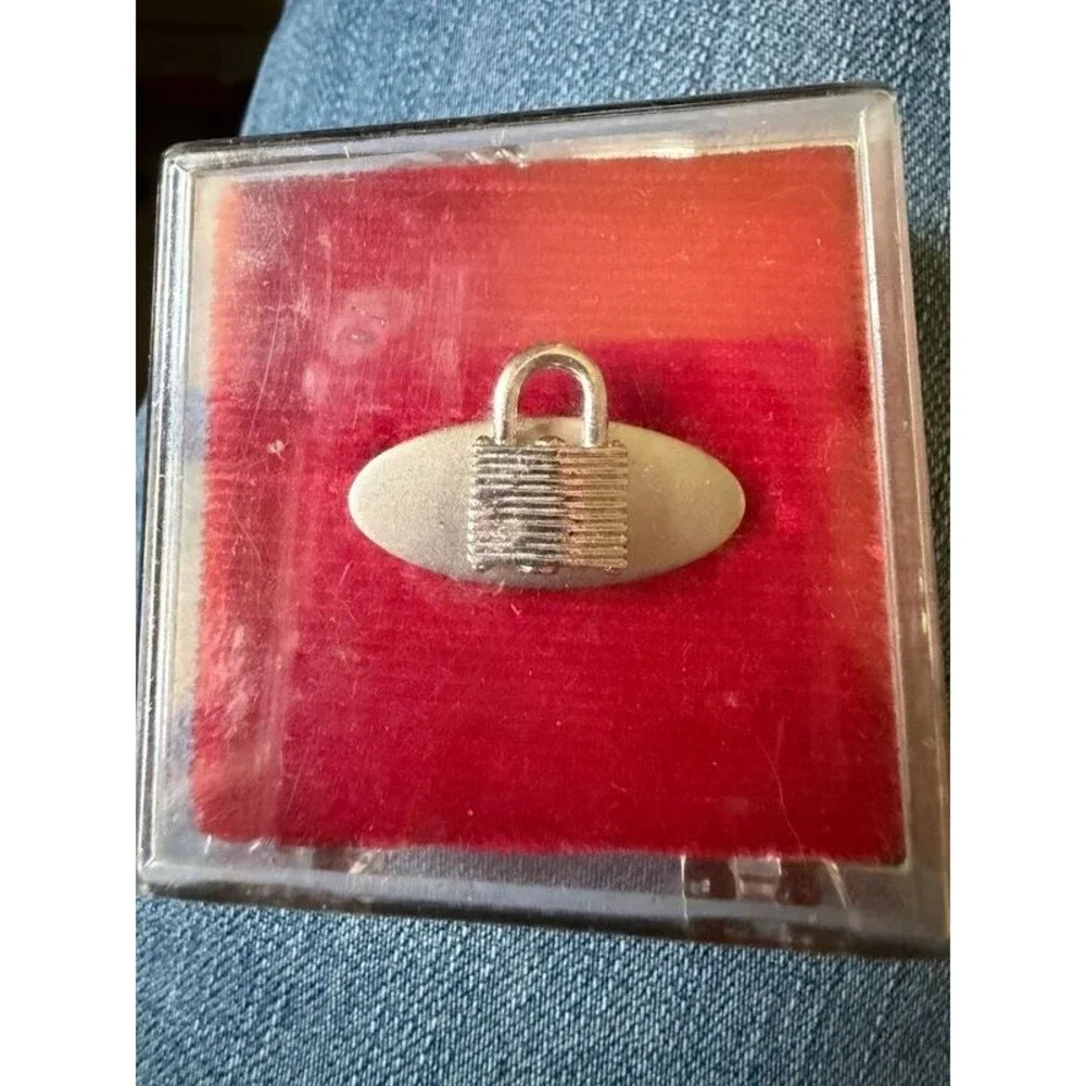 Vintage Master Lock Tie Tac Clip 1950s 1960s Promo